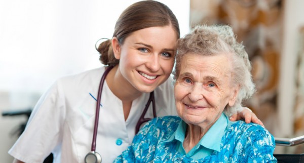 Health provider with senior in pch